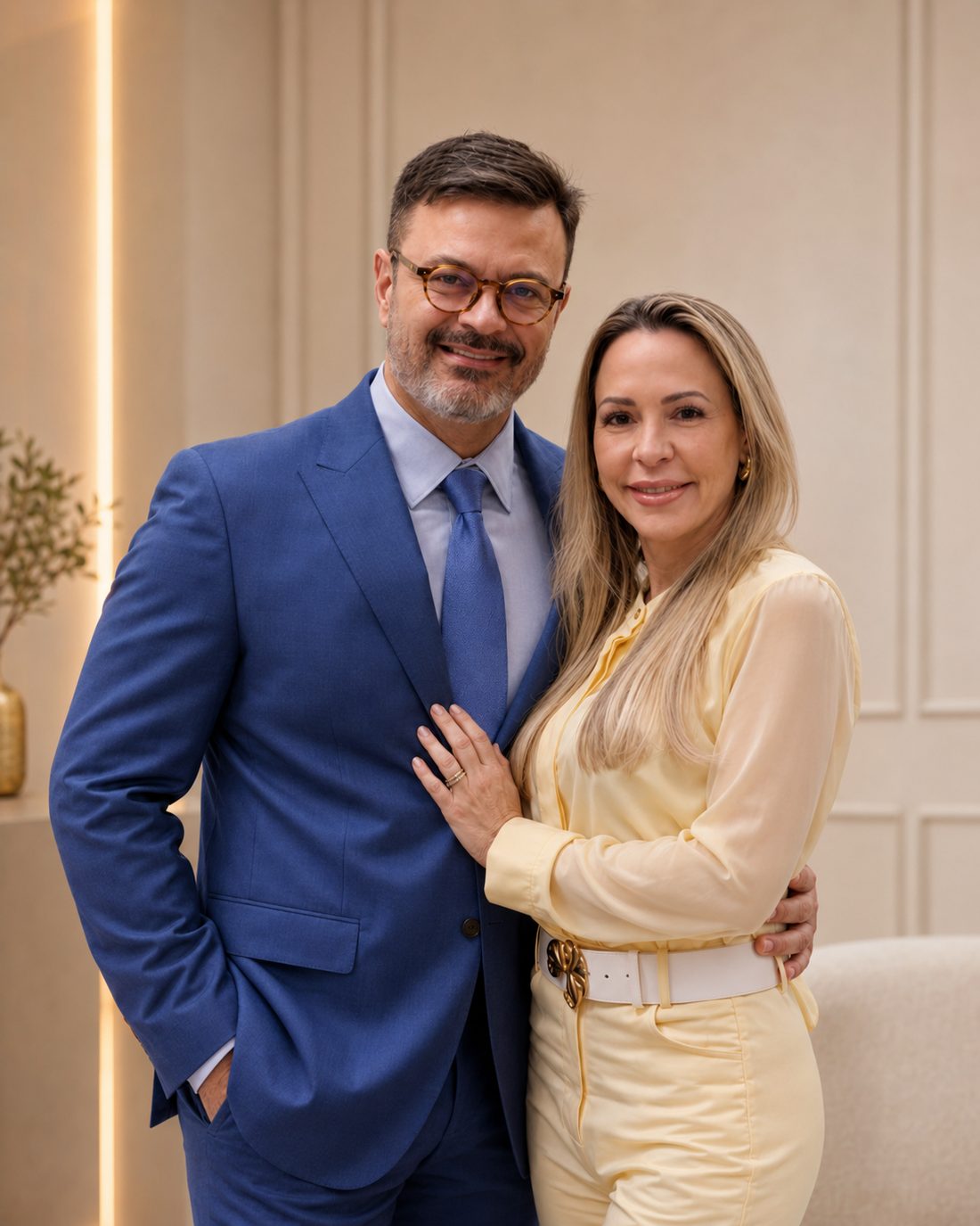 Dr. João Branco e Dra. Renata Branco, fundadores da Clínica HE