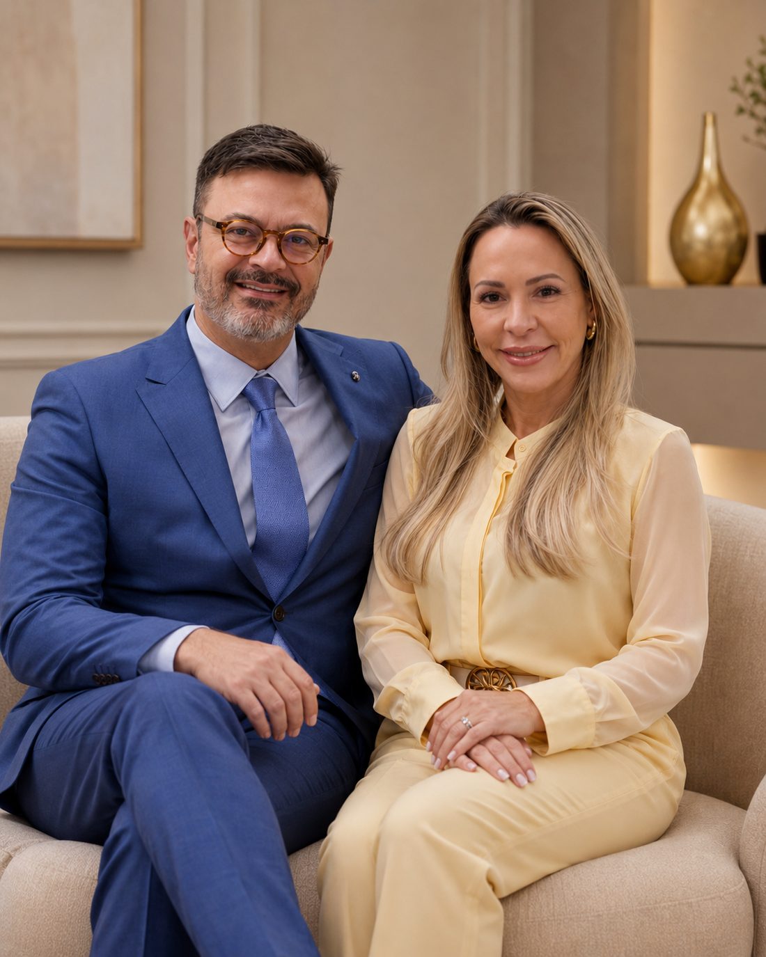 Dr. João Branco e Dra. Renata Branco, fundadores da Clínica HE Performance